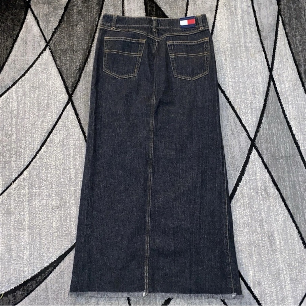 Tommy Hilfiger Women's Maxi Denim Skirt in Dark Blue size 5 - Picture 8 of 8